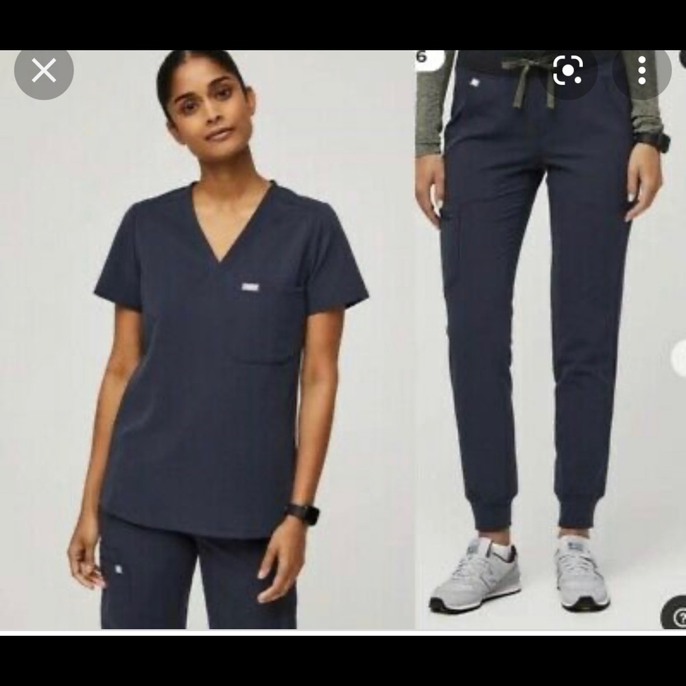 Figs Quiet Navy Set